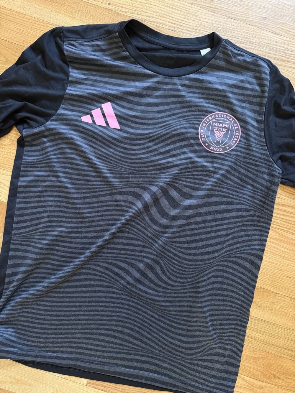 Adidas Inter Miami CF Lionel Messi Kids Soccer Youth m Jersey Black/Pink
